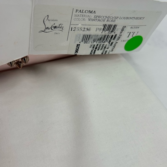 Christian Louboutin Paloma loubinthesky stud, metallic leather, baguette bag, - Picture 10 of 15